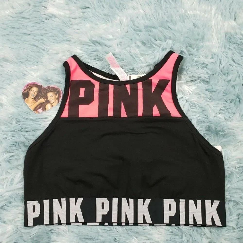 Victoria's Secret Reverse Racerback Bralette Neon Hot Pink Small